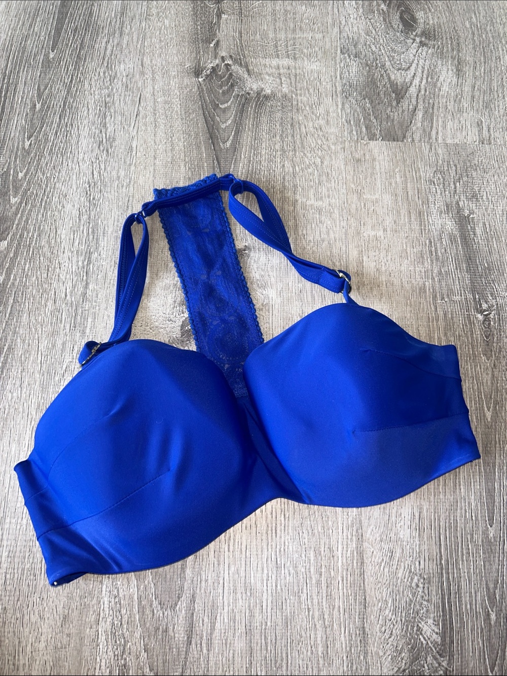 38DDD Cacique Swim crochet underwire bandeau bikini top
